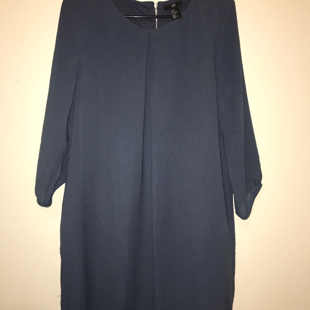 🛍 H&M Blue Dress Longsleeve
